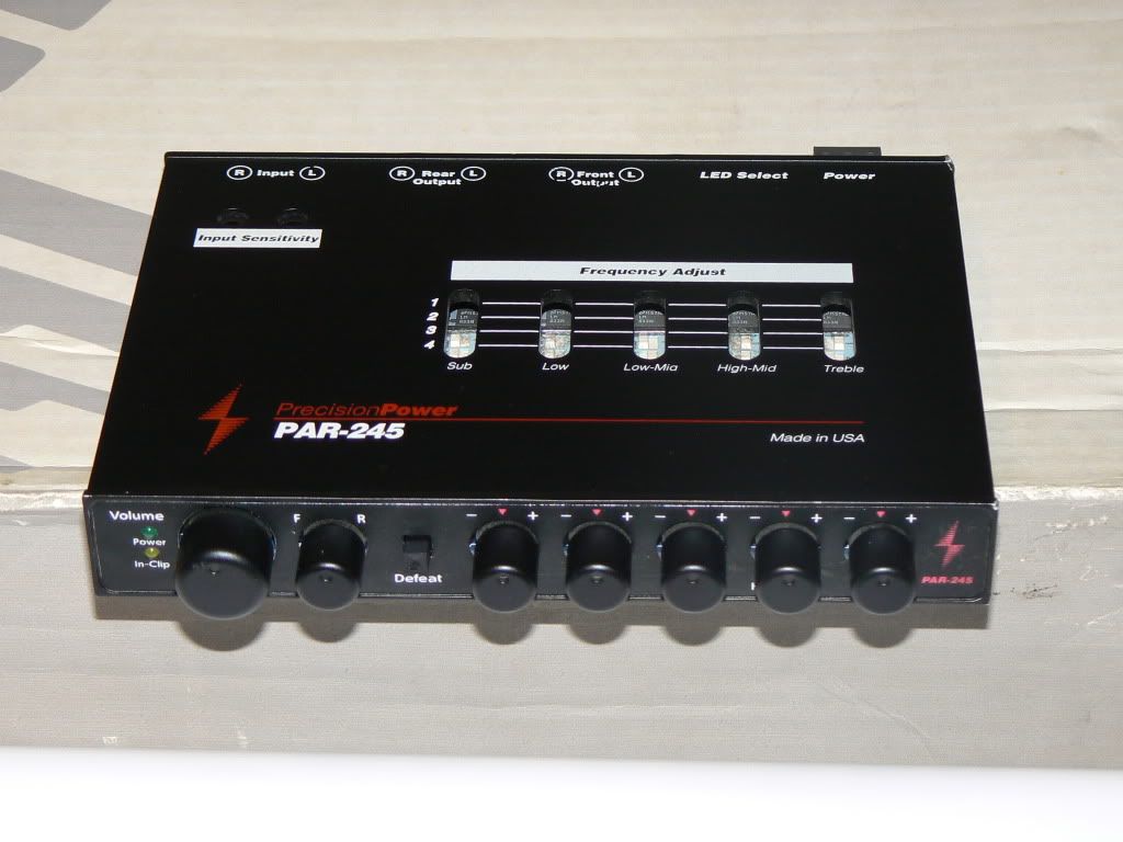 Rare PPI PAR245 Half DIN 10vrms outputs, 5 band Parametric EQ